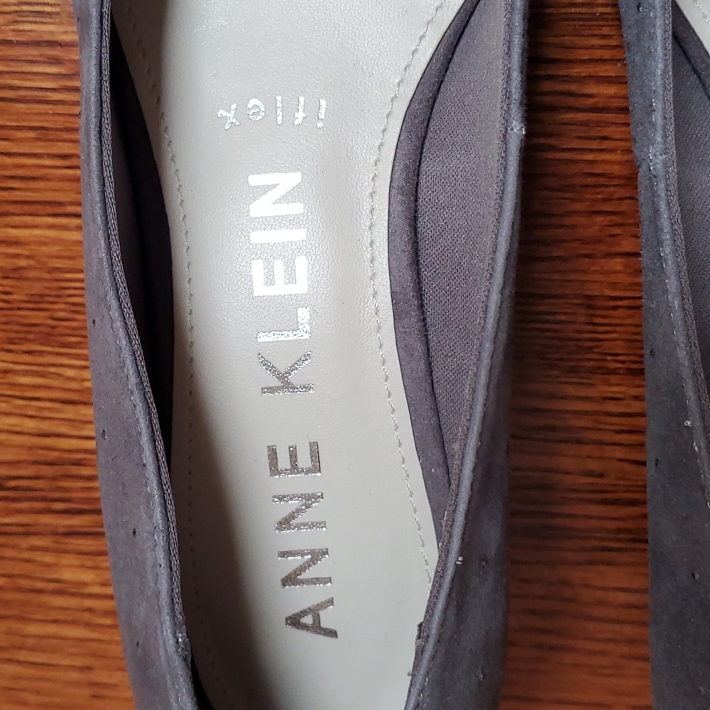 NWOB ANNE KLEIN iflex "KELLERY" Sparkle Toe Wedge Heel Shoes - Picture 2 of 10